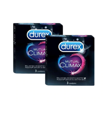 Durex Mutual Climax Condoms Black 6 count