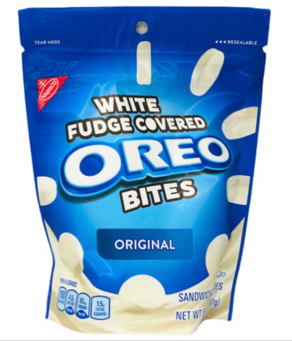 Nabisco Oreo Thins Bites White Fudge Dipped Original Sandwich Cookies
