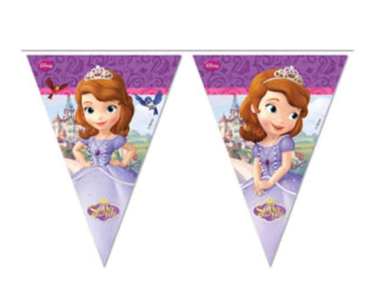 Disney Sofia The First Triangle Pennant Flag Banner