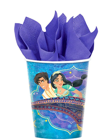 Disney Aladdin Paper Cups 9oz, 8pcs