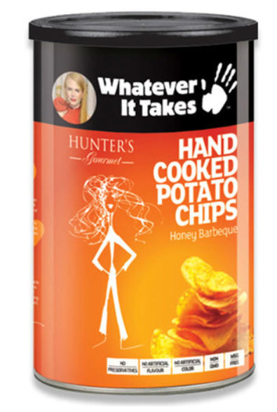 Hunter\'s Gourmet Honey Barbeque Hand Cooked Potato Chips 100g