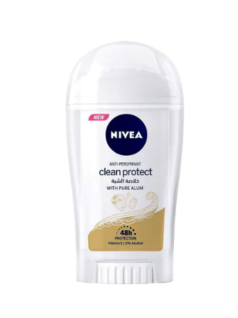 Nivea Clean Protect With Pure Alum Deo Stick White 40ml