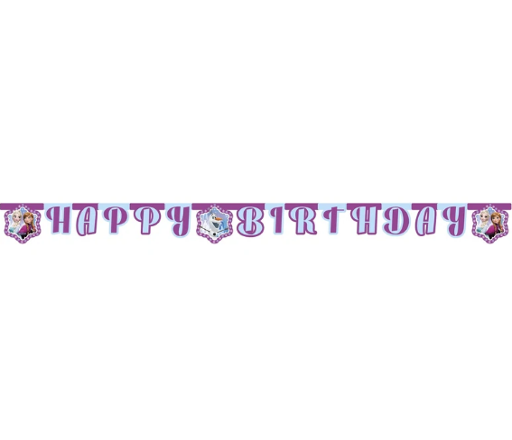 Disney Frozen Northern Lights Disney Happy Birthday Banner
