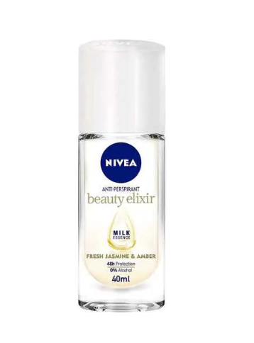 Nivea Beauty Elixir Deodorant For Women Fresh Jasmine & Amber Scent Roll-On 40ml
