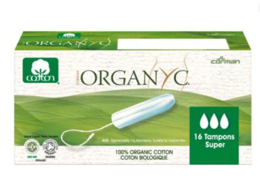 Organyc Organic Super Cotton Tampons Pack of 16