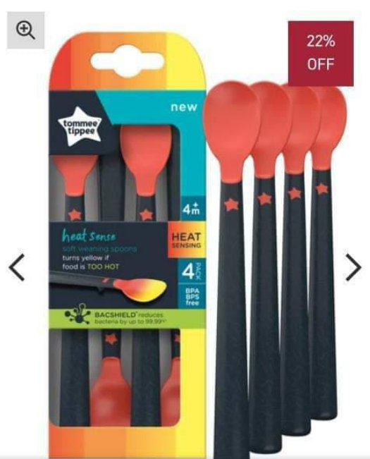 tommee tippee 3 X heat sensing weaning spoons