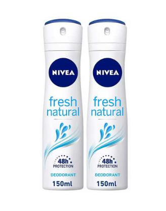Nivea, Black & White Original Quick Dry Deodorant Female Spray 150mlx2