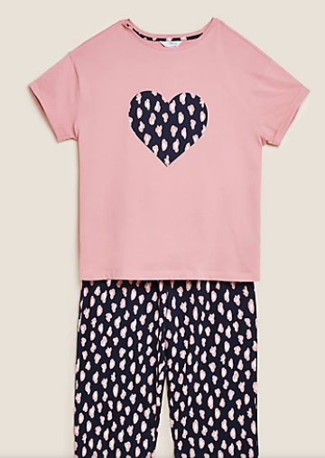 check trouser and t shirt light pink color with heart