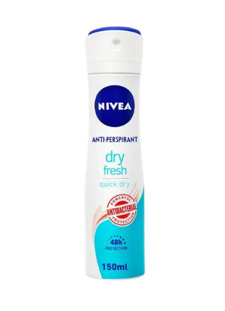 Nivea Dry Fresh Antiperspirant Antibacterial Protection Spray White 150ml
