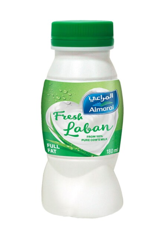 Almarai Full Fat Fresh Laban with Vitamins, 180ml