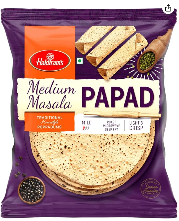 Haldiram's Medium Masala Papad 200g