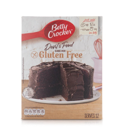 Betty Crocker gluten free devil's food cake mix 425g