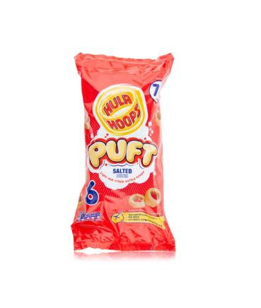 Hula Hoops Puft salted 6x15g