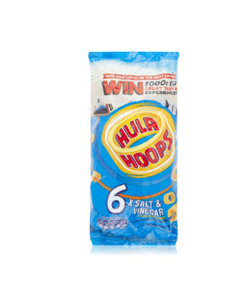 Hula Hoops salt and vinegar 6x 24g