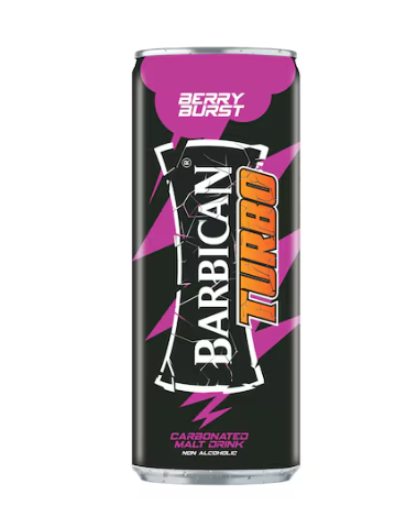 Barbican Turbo Non-Alcoholic Carbonated Malt Drink Berry Burst 240ml