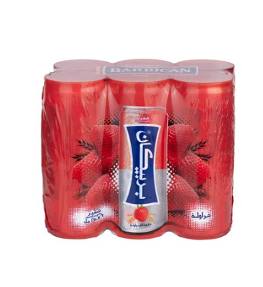 Barbican Strawberry Flavour Non-Alcoholic Malt Drink Can 250ml Pack of 6