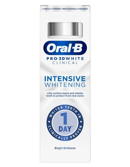 Oral-B Pro-3D White Clinical Intensive Whitening Toothpaste Bright Brilliance 75ml