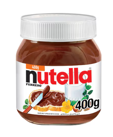 Nutella Hazelnut Chocolate Breakfast Spread Jar 400g