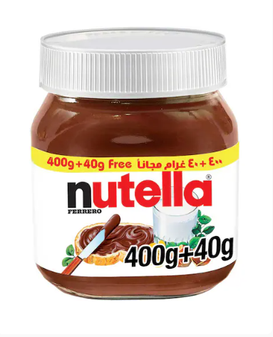Nutella Hazelnut Chocolate Breakfast Spread 400g + 40g