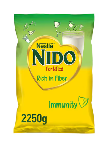 Nestle Nido Fortified Milk Powder Rich In Fiber Pouch 2250g