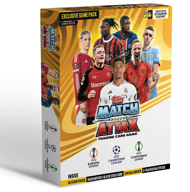 Topps UEFA Champions League Match Attax 24/25 Trading and Collectible Card Game ((Exclusive Game Pack))