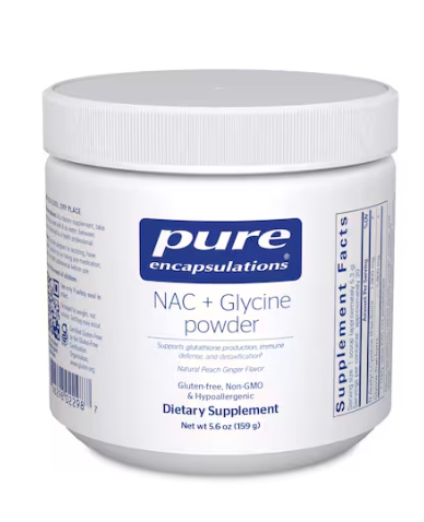 Pure EncapsulationsNAC Glycine Powder Immune Support Detox Cleanse Glutathione Production Conditionally Essential Amino Acids Gluten Free NonGMO 56 oz