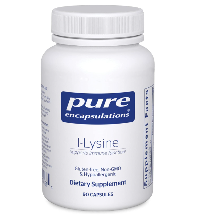 Pure Encapsulations - l-Lysine - Hypoallergenic Supplement Helps Maintain Healthy Arginine Levels and Immune Function - 90 Capsules