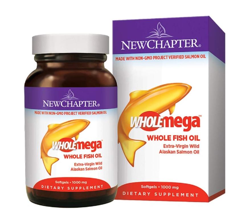 New Chapter Wholemega Fish Oil 1000 Mg 60 Softgels