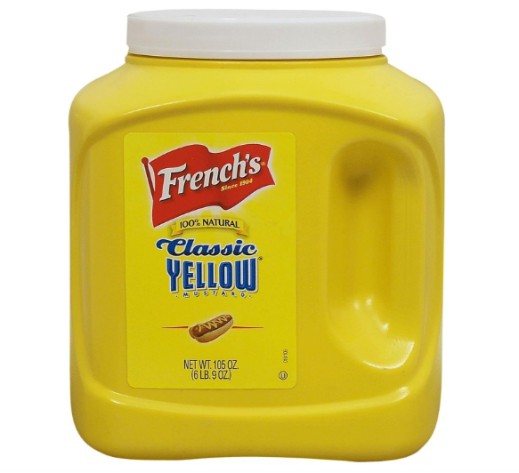 French's® Classic Yellow Mustard, 105.12 oz ℮ 2.98 kg فرينشز® خردل أصفر كلاسيكي