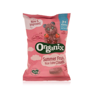 Organix Fruit Rice Cake Clouds 40g