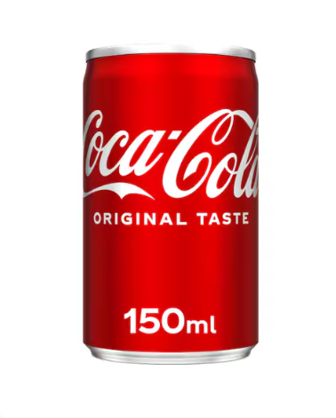 Coca-Cola Original Taste Carbonated Soft Drink Can 150ml