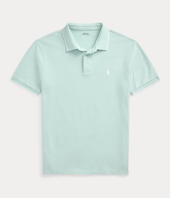 Custom Slim Fit Stretch Oxford Mesh Polo