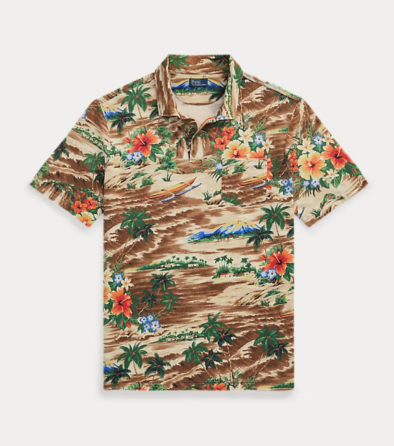 Polo Ralph Lauren Classic Fit Tropical Linen-Cotton Polo