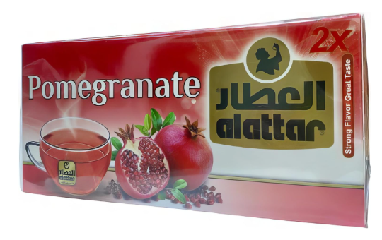 Alattar Pomegranate Tea Bags - 20___العطار رمان شاي - 20 ظرف
