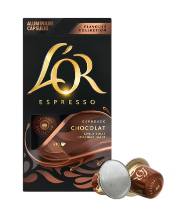 L'Or Flavours Collection Espresso Coffee Capsules Chocolate Flavour 52g