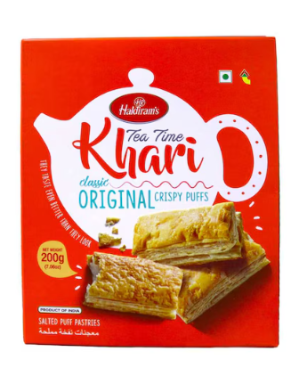 Haldiram's Tea Time Khari Classic Original Crispy Puffs 200g