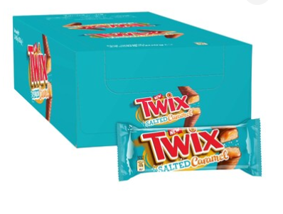 Twix Salted Caramel Chocolate 50g Pack of 24