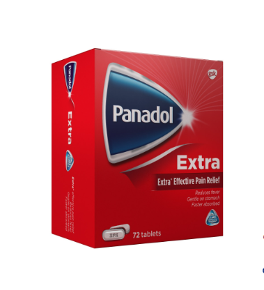 Panadol Extra with Optizorb, 72 Tablets
