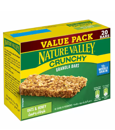 Nature Valley Oats And Honey Crunchy Granola Bars 21g Pack of 20