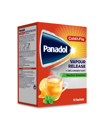 Panadol Cold & Flu Vapour Release - Fast relief from cold & flu symptoms, 10 Sachets