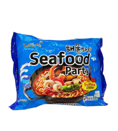 Samyang Seafood Flavour Party Ramen Noodles 125g