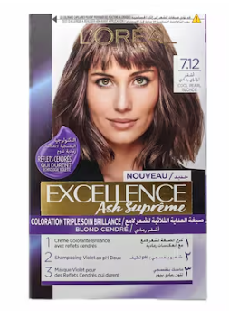 L'Oreal Paris Excellence Ash Supreme Permanent Hair Colour 7.12 Cool Pearl Blond
