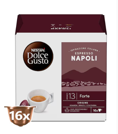 Nescafe Dolce Gusto Espresso Napoli Coffee Capsules, 128g