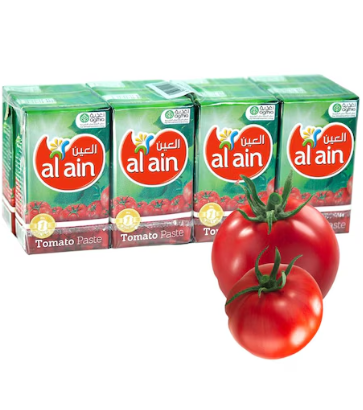 Al Ain Tomato Paste Tetra Pack, 135g Pack of 8