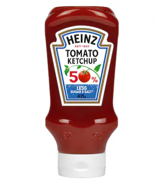 Heinz Tomato Ketchup 50% Less Sugar & Salt 435g