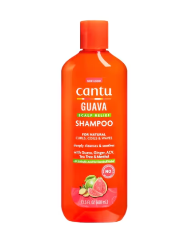 Cantu Guava Scalp Relief Antidandruff Shampoo With Guava Ginger Apple Cider Vinegar Tea Tree And Menthol 400ml