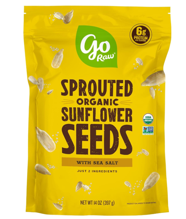 Go Raw - Sprouted Sunflower Seeds With Celtic Sea Salt 16 Oz.