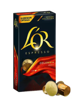 L'or Espresso Colombia Intensity 8 Coffee 10 Capsules