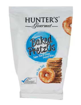 Hunter's Gourmet Baked with Sea Salt Pretzos, 180g