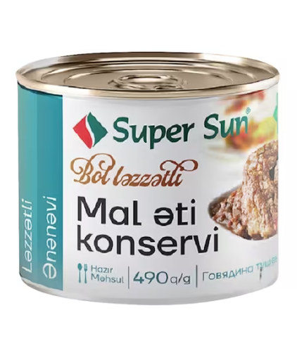 Super Sun Canned Stewed Beef 490g